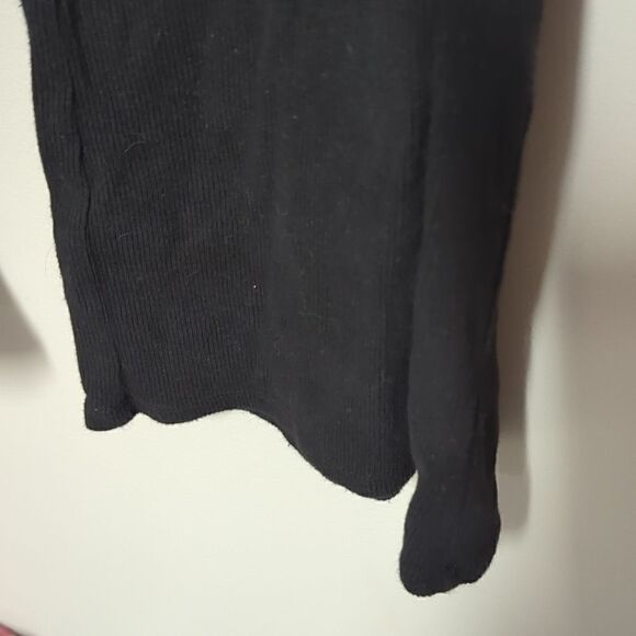 Riley & Rae Black Ribbed Wide Leg Leggings - Picture 3 of 5